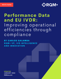 Performance Data & IVDR Paper Cover